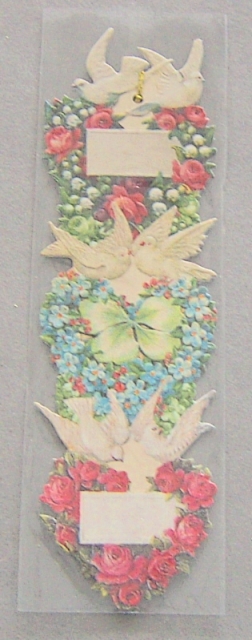 Ernst Freihoff 1 Lesezeichen 16 x 4,5 cm Motiv mit Tauben