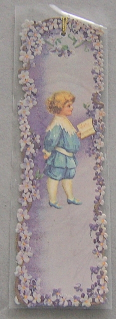 Ernst Freihoff 1 Lesezeichen 16 x 4,5 cm Motiv mit Junge blau