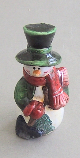 Figur Schneemann 9 cm mit Schüppe