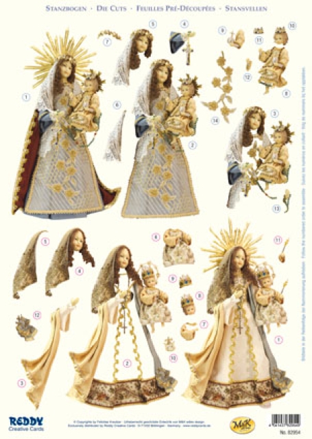 3D Stanzbogen Rauschgoldengel 15