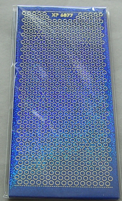 Stickerbogen Polka Dots / Polka Stippen blue