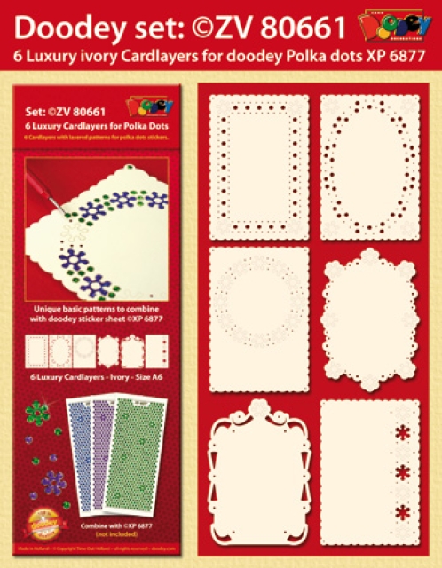 Set aus 6 Kartenauflegern BASIC