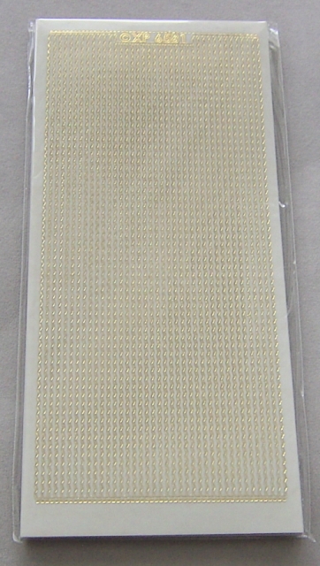 Stickerbogen 10 x 23 cm transparent Wellenlinien gold