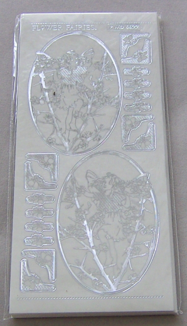 MD Sticker transparent Flower Fairies Blackthorne silber
