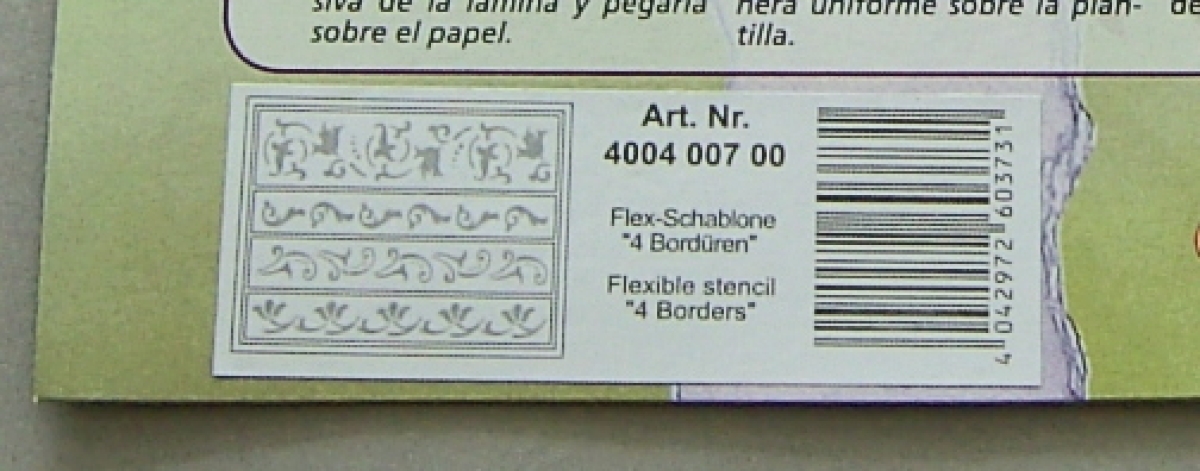 VIVA Decor Flexschablone "4 Bordüren"