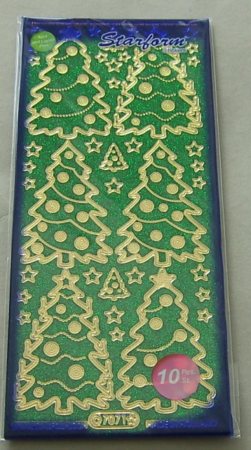 Le Suh Glitzer Weihnachtsbäume grün