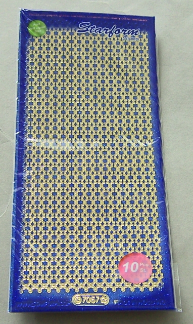 Le Suh Glitzer Streifen Sterne blau