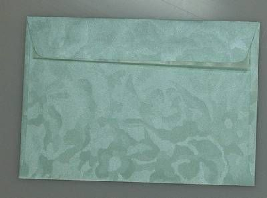 Umschlag C6 Camouflage zartblau