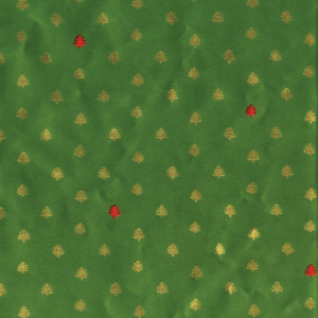 Caspari Geschenkpapier Rolle zu 152 x 76 cm Green / Red Tiny Trees