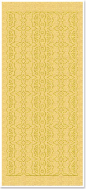 Stickerbogen 10 x 23 cm Perlmuttränder mit Spitzenmuster 1 gold-perlmutt-gold