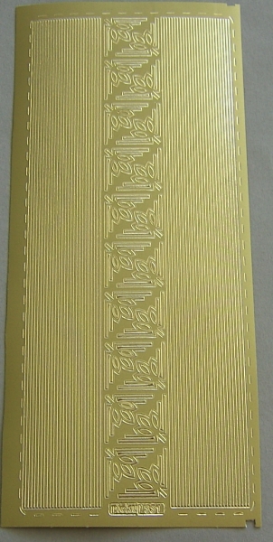 Konturensticker Borte II gold
