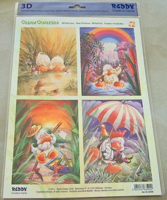 Reddy Cards Cream Quarkers 3 Stanzbogenset