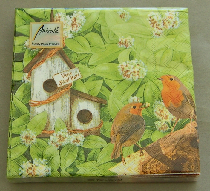 Ambiente Lunch Serviette 33 x 33 cm pro Stück Bird's Wedding