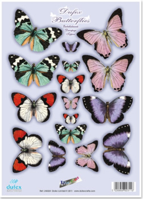 Reddy Cards Dufex-Stanzbogen Schmetterlinge 1