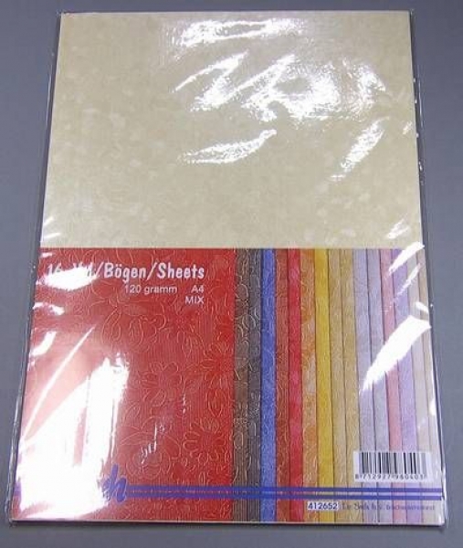LeSuh Fantasie Papier Blumen 120 Gramm A4 farblich sortiert