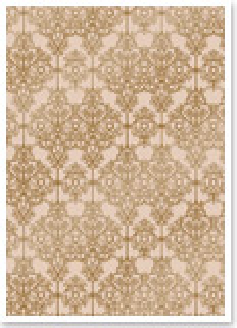 Reddy Cards Deko-Karton "Barock" beige, gold-laminiert