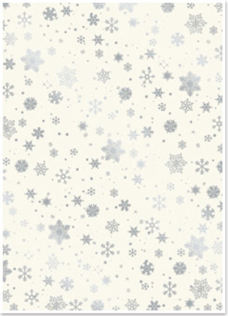 Reddy Cards Deko-Karton Weihnachten beige, silber-laminiert