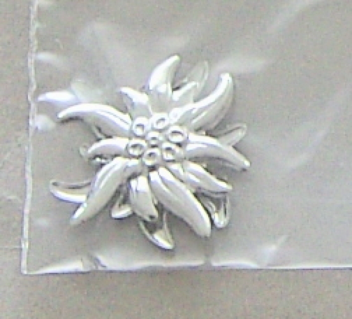 Efcolor Schmuckteil silberfarbig Edelweiss