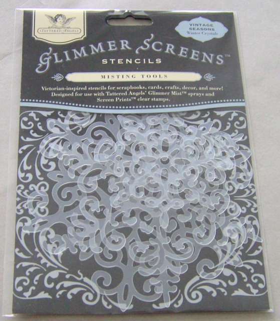 Glimmer Screens / Schablonen "Vintage Seasons Winter Crystals" 3 Teile