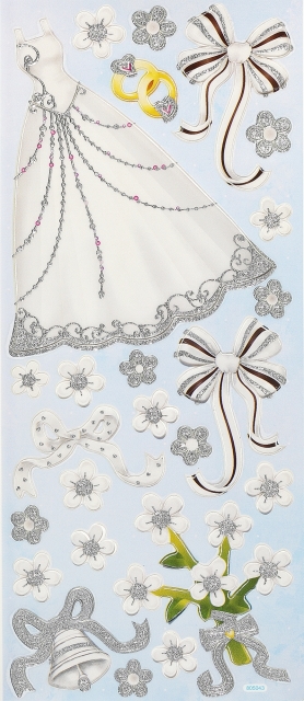 Hobbyfun 3D-Sticker Hochzeit