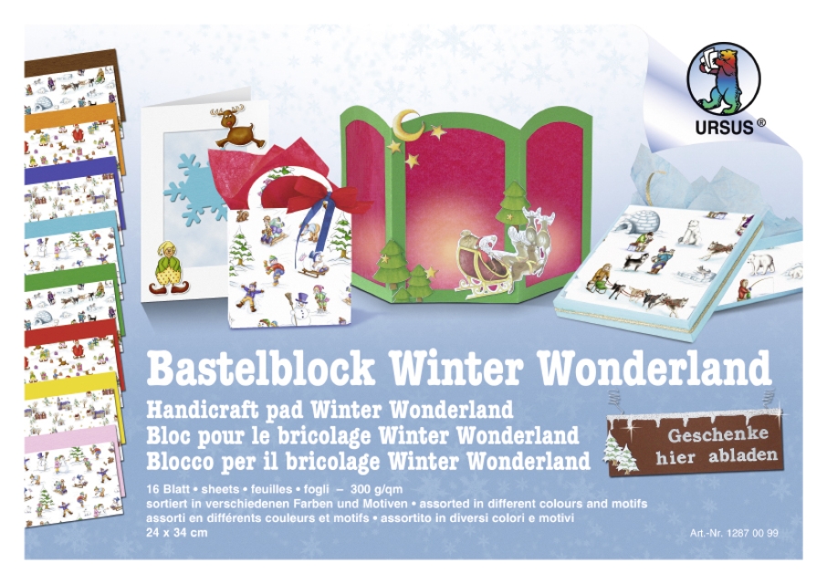 Bastelblock Winter Wonderland