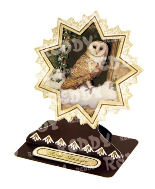 Reddy Cards Bastelset für 4 Aufstellkarten "Waldtiere im Winter"