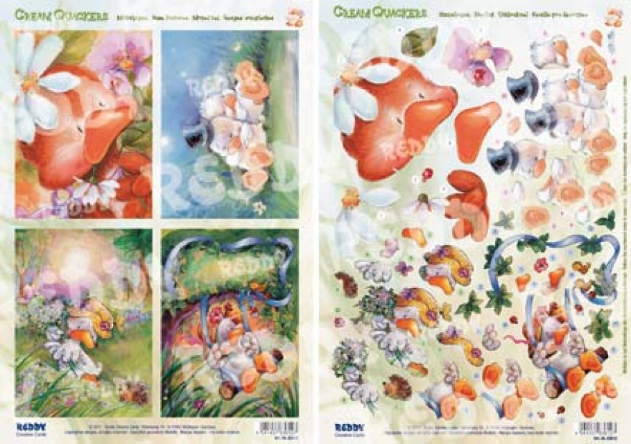 Reddy Cards Cream Quarkers 6 Stanzbogenset