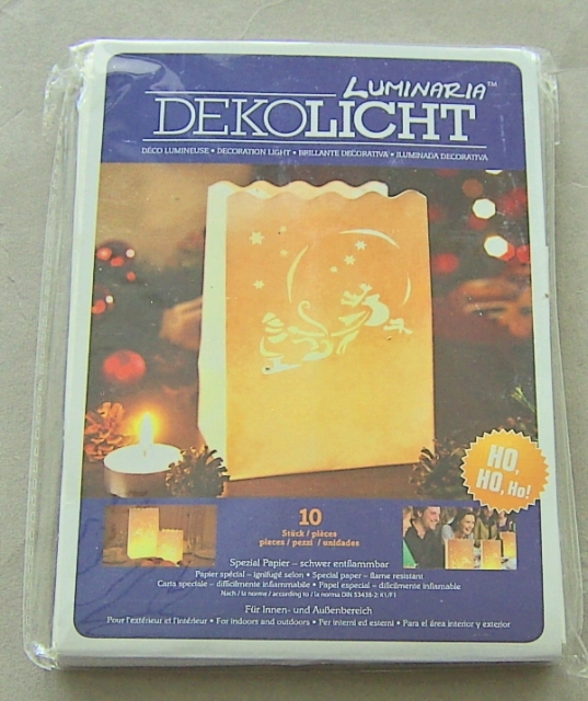 Efco Lichttüte Weihnachtsschlitten weiss Set 16 x 11 x 11 cm