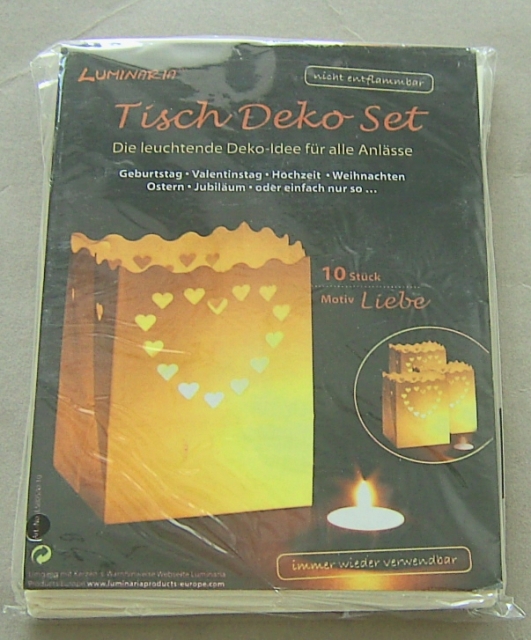 Efco Lichttüte Liebe weiss 16 x 11 x 11 cm