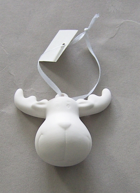 Porzellanhänger Elch 7,5 cm