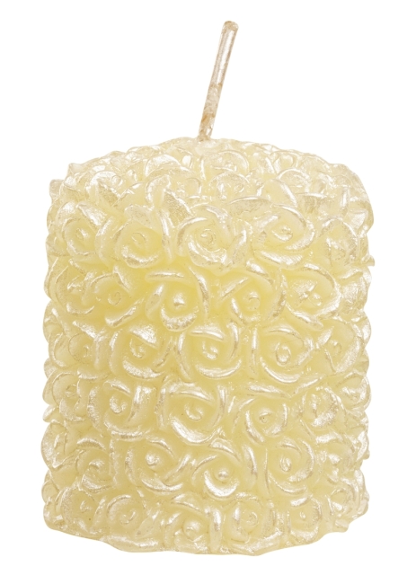 Kerze Rosenkerze 4,5 creme