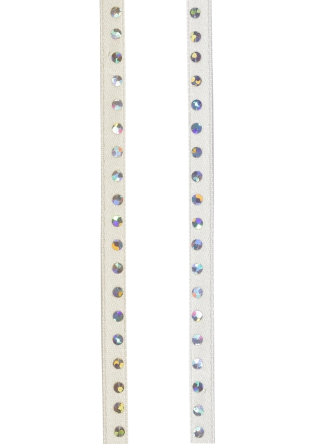 Borte Punkte irisierend ca. 6 mm pro Meter weiss