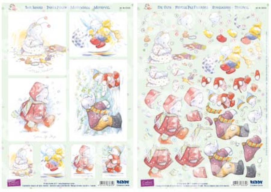 Reddy Cards 3 D Stanzbogen Humphrey's Corner Weihnachten 5