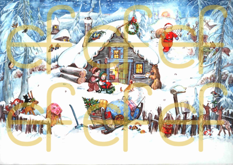 Adventskalender "Haus im Wald"
