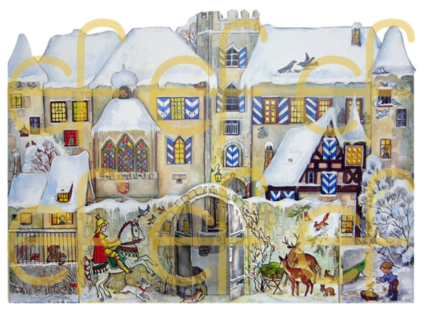 Panorama - Adventskalender "Ritterburg"