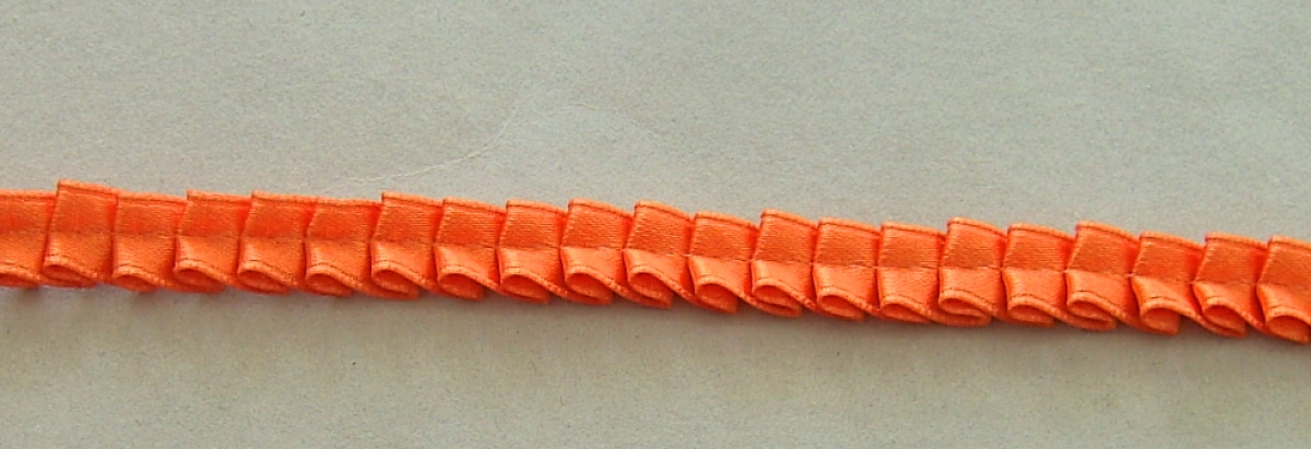 Falten-Satinband 11 mm je Meter orange