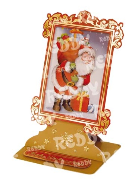 Reddy Cards Bastelset für 4 Aufstellkarten Weihnachtsmänner