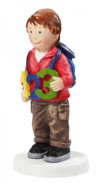 Hobbyfun Dekoteil Schuljunge 8,5 cm