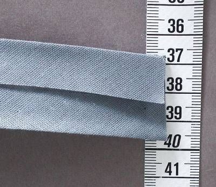 Schrägband 60/30 je m grau