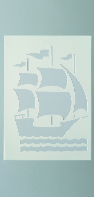 Stencils Segelschiff / 1-teilig
