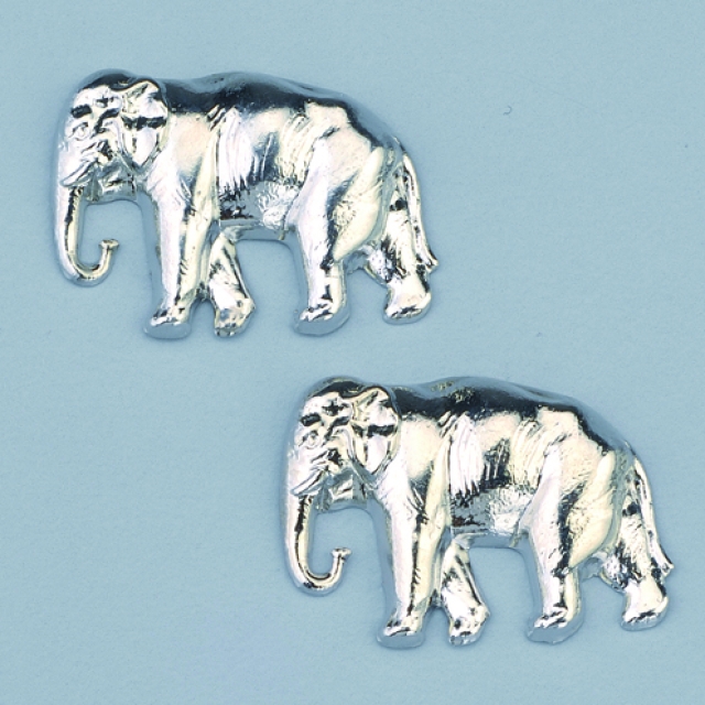 Efcolor Schmuckteil silberfarbig Elefant