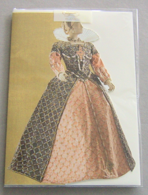 Caspari Motivkarte mit Umschlag Pink Dress with Cross