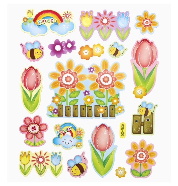 Hobbyfun 2D-Sticker XL Blumen