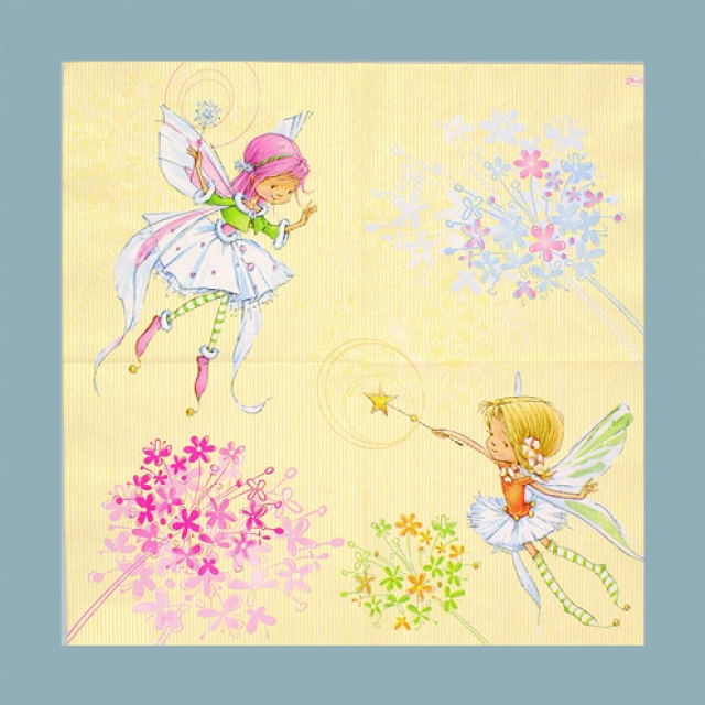 Serviette 33 x 33 cm 3-lagig pro Stück Feen