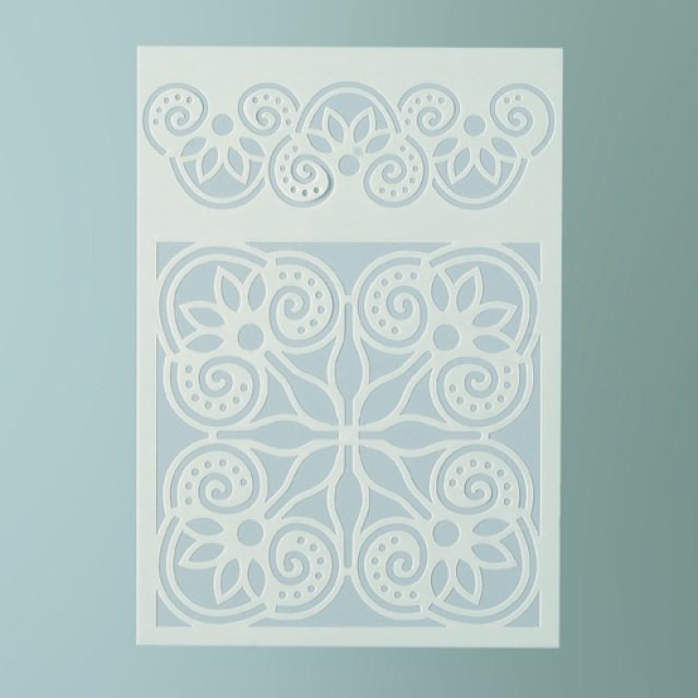 Stencil Ornament 2-teilig DIN A 5