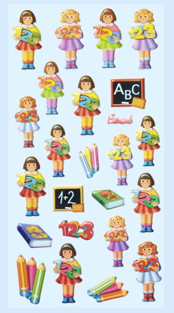 Hobby-Fun Softysticker Schule Mädchen