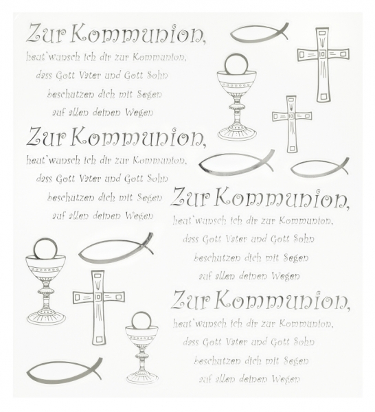 Hobbyfun Design Sticker Zur Kommunion