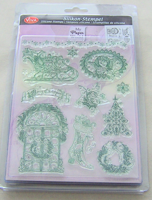 VIVA Decor Transparente Silikon-Stempel "Weihnachtsmotive nostalgisch"