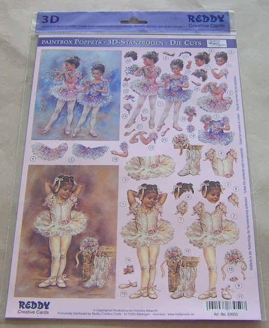 Reddy 3D Stanzbogen Paintbox Poppets Ballet, Rosie