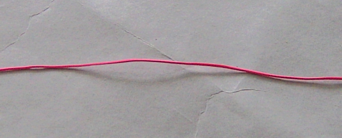 Elastische Litze pro Meter 1,5 mm pink
